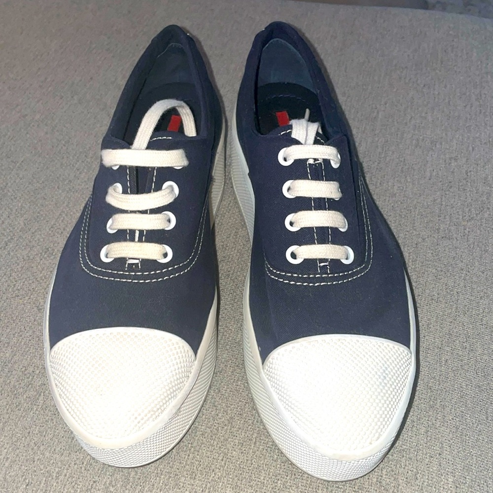 Prada platform blue BNWOB